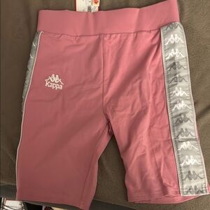 Kappa Pink Shorts with Gray Accents